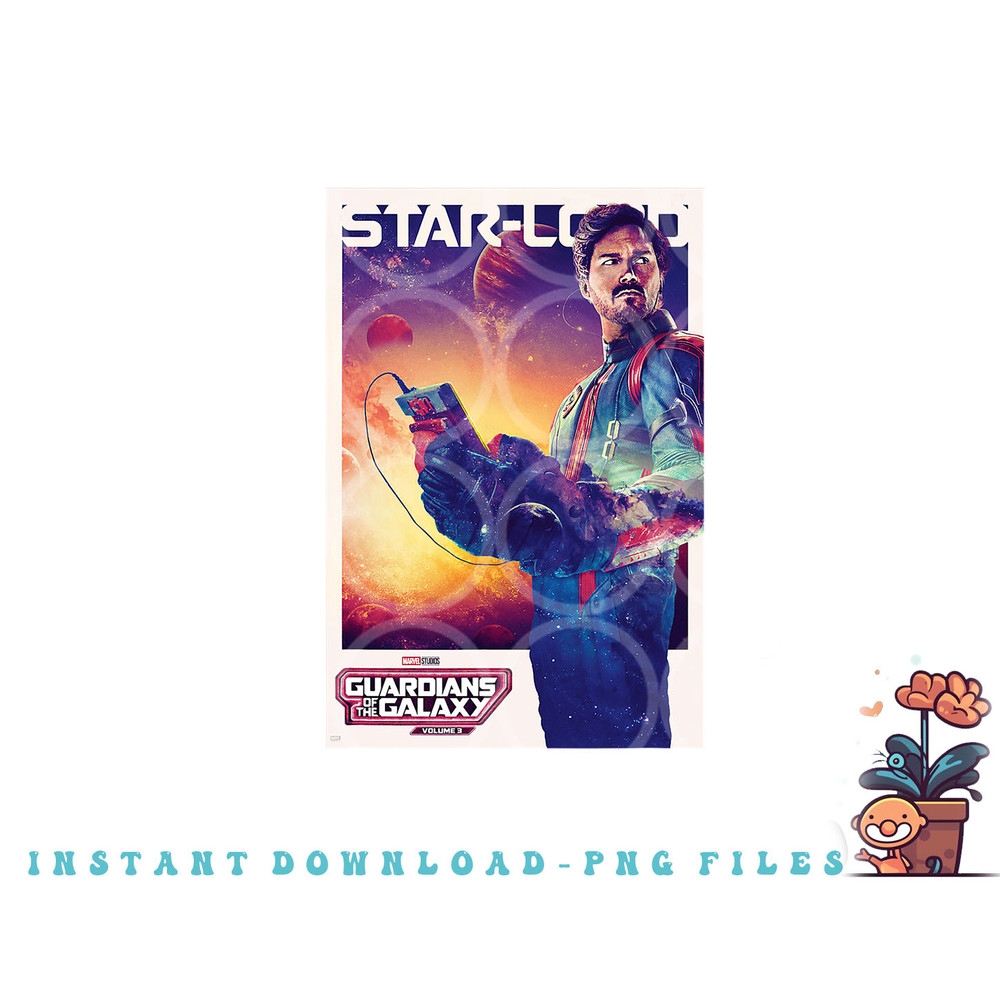 Marvel Guardians of the Galaxy Volume 3 Star-Lord Poster png, digital download copy.jpg