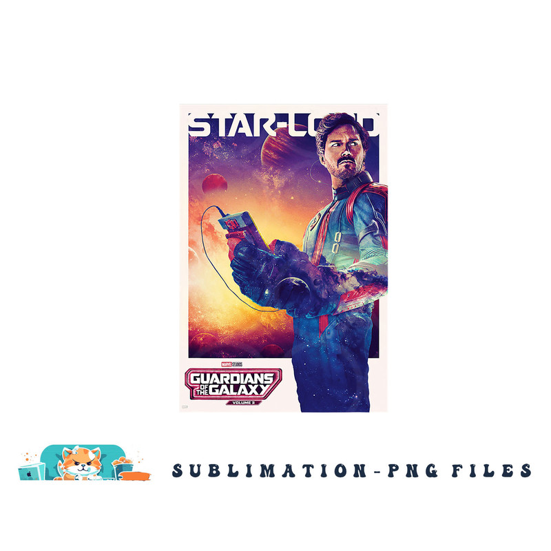 Marvel Guardians of the Galaxy Volume 3 Star-Lord Poster png, digital download copy.jpg