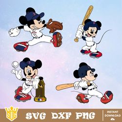 Boston Red Sox Disney Mickey Mouse Team SVG, MLB SVG, Disney SVG, Cut Files, Cricut, Clipart, Silhouette, Printable File