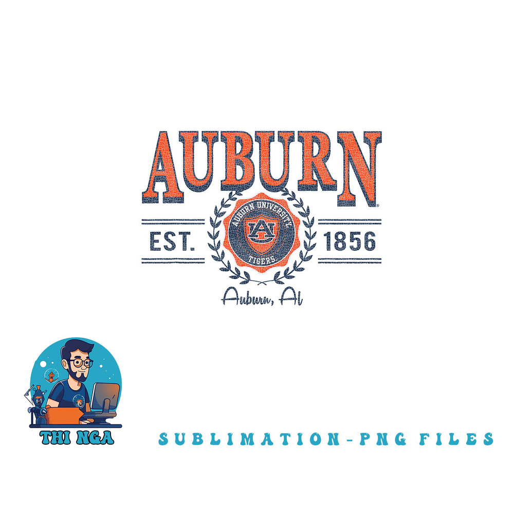 Auburn Tigers Seal Vintage Gray Officially Licensed png, digital download copy.jpg