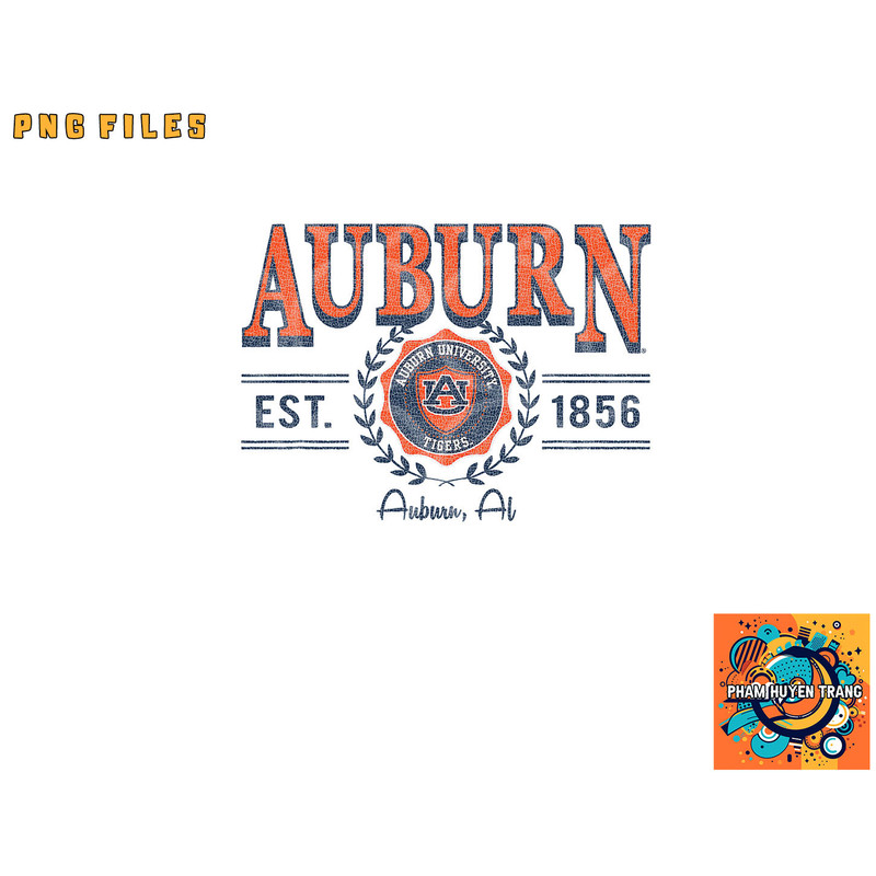 Auburn Tigers Seal Vintage Gray Officially Licensed png, digital download copy.jpg
