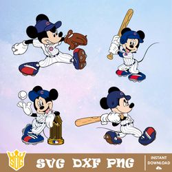 Chicago Cubs Disney Mickey Mouse Team SVG, MLB SVG, Disney SVG, Cut Files, Cricut, Clipart, Silhouette, Printable Files