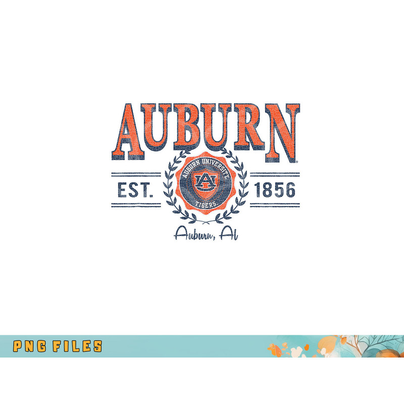 Auburn Tigers Seal Vintage Gray Officially Licensed png, digital download copy.jpg