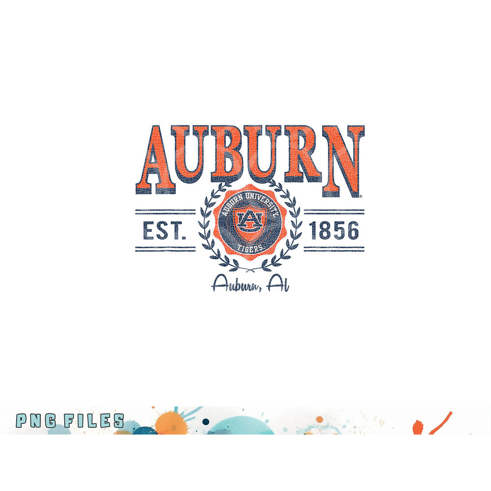 Auburn Tigers Seal Vintage Gray Officially Licensed png, digital download copy.jpg