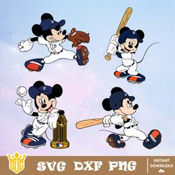 Detroit Tigers Disney Mickey Mouse Team SVG, MLB SVG, Disney SVG, Cut Files, Cricut, Clipart, Silhouette, Printable File