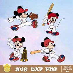 Los Angeles Angels Disney Mickey Mouse Team SVG, MLB SVG, Disney SVG, Cut Files, Cricut, Clipart, Silhouette, Printable