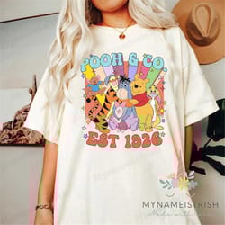 vintage pooh & co est 1926 shirt, retro disney pooh bear shirt,vintage winnie the pooh shirt, pooh and friends shirt, di