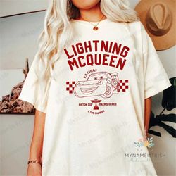 retro lightning mcqueen t-shirt, vintage disney cars shirt, disney pixar shirt, cars birthday shirt, disney shirt, cars