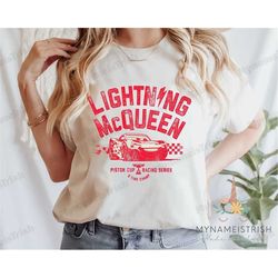 lightning mcqueen disney shirt, retro lightning mcqueen shirt, cars birthday shirt, disney cars shirt, disney pixar tee,