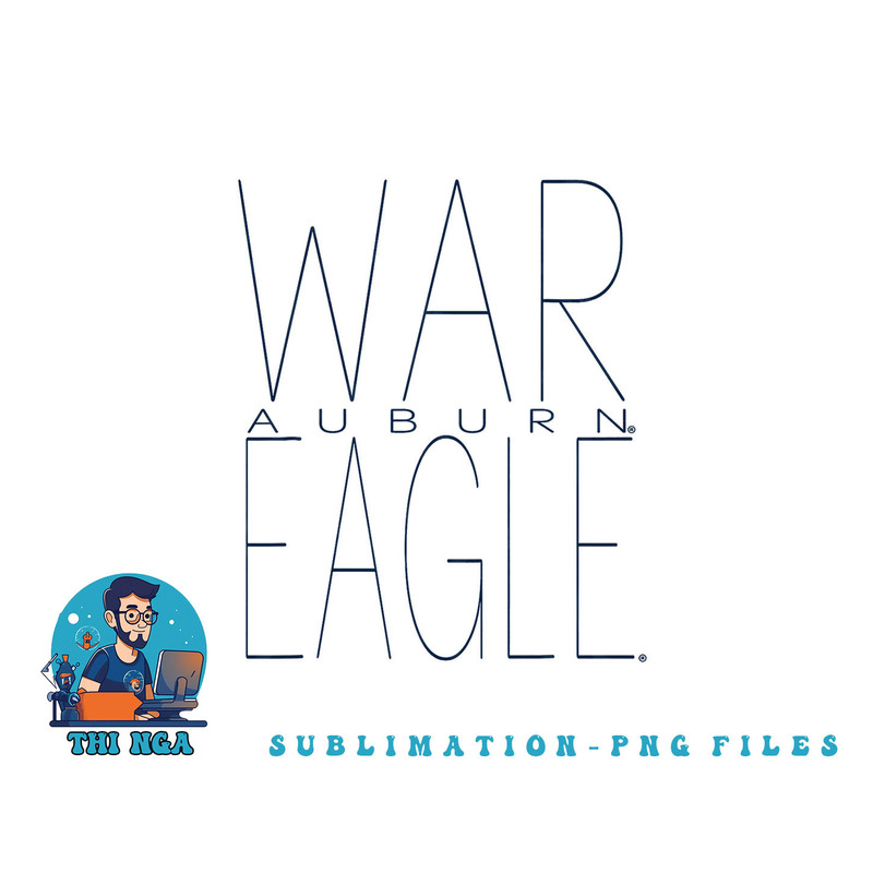 Auburn Tigers War Eagle Logo Officially Licensed png, digital download copy.jpg
