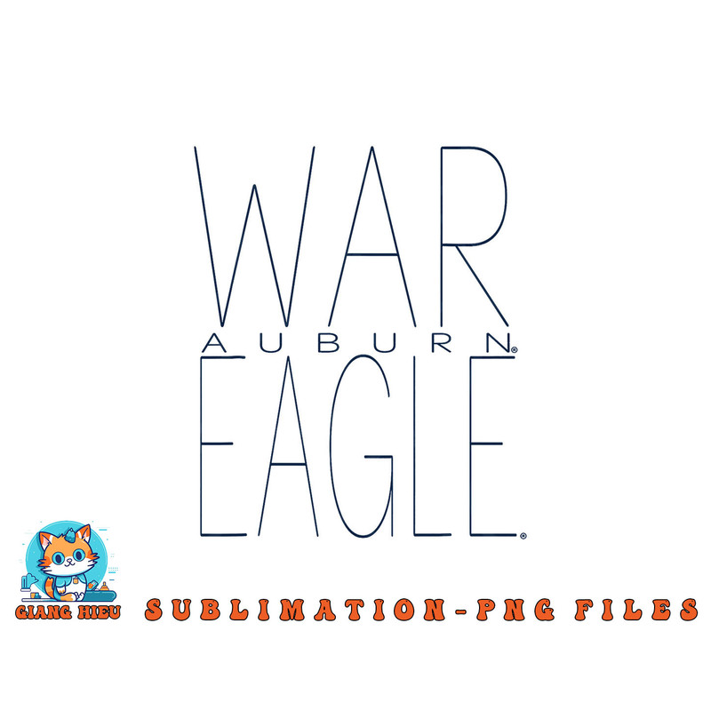 Auburn Tigers War Eagle Logo Officially Licensed png, digital download copy.jpg