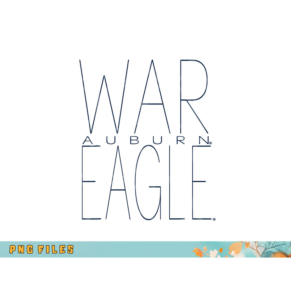 Auburn Tigers War Eagle Logo Officially Licensed png, digital download copy.jpg