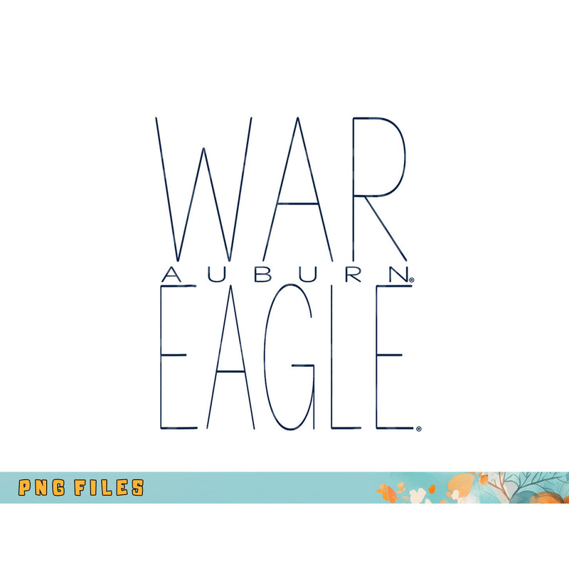 Auburn Tigers War Eagle Logo Officially Licensed png, digital download copy.jpg