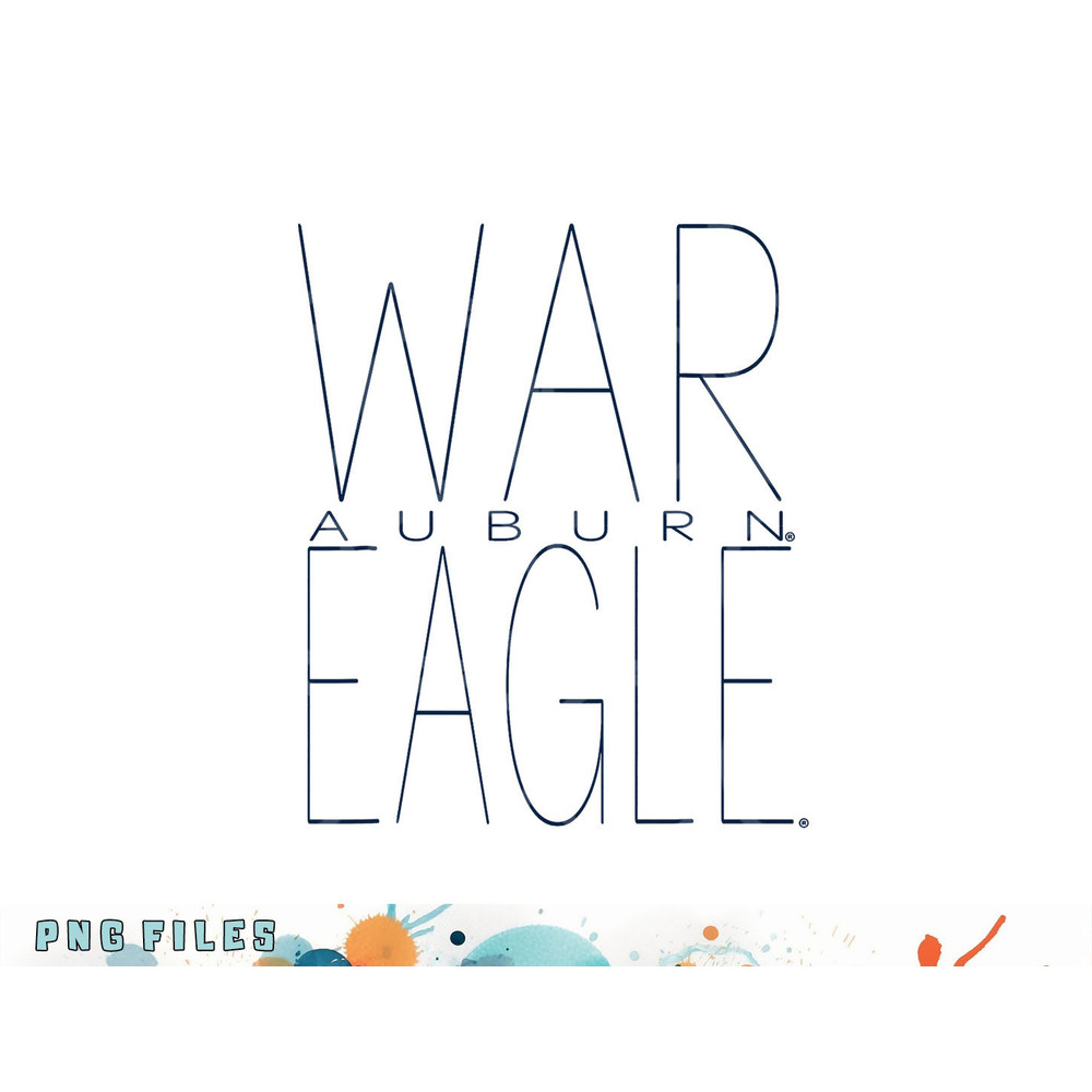 Auburn Tigers War Eagle Logo Officially Licensed png, digital download copy.jpg