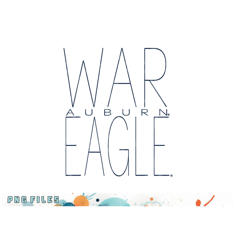 Auburn Tigers War Eagle Logo Officially Licensed png, digital download copy.jpg