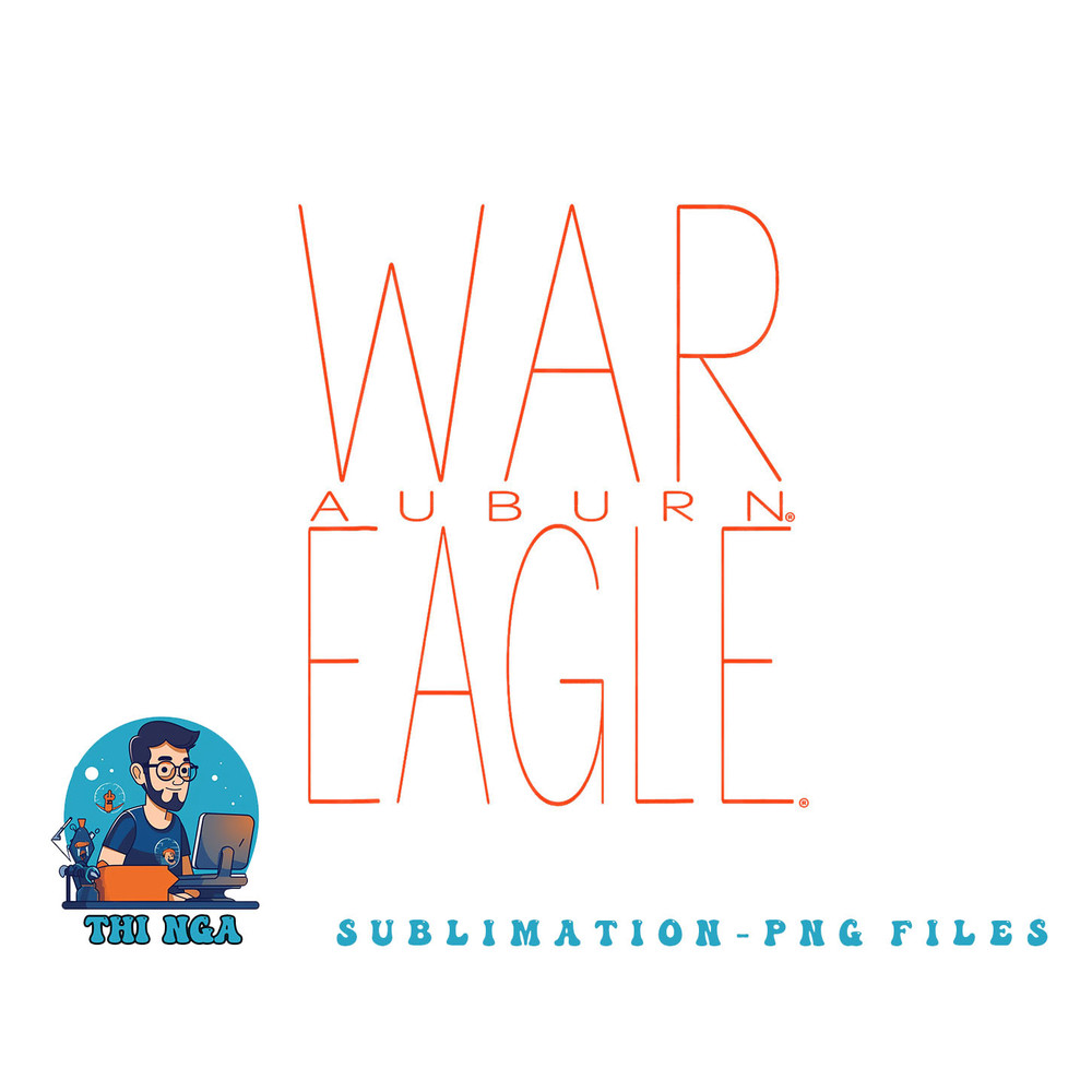 Auburn Tigers War Eagle Officially Licensed png, digital download copy.jpg