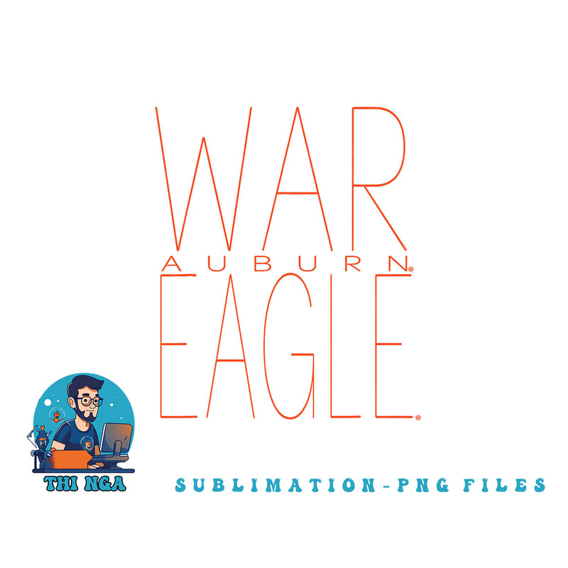 Auburn Tigers War Eagle Officially Licensed png, digital download copy.jpg