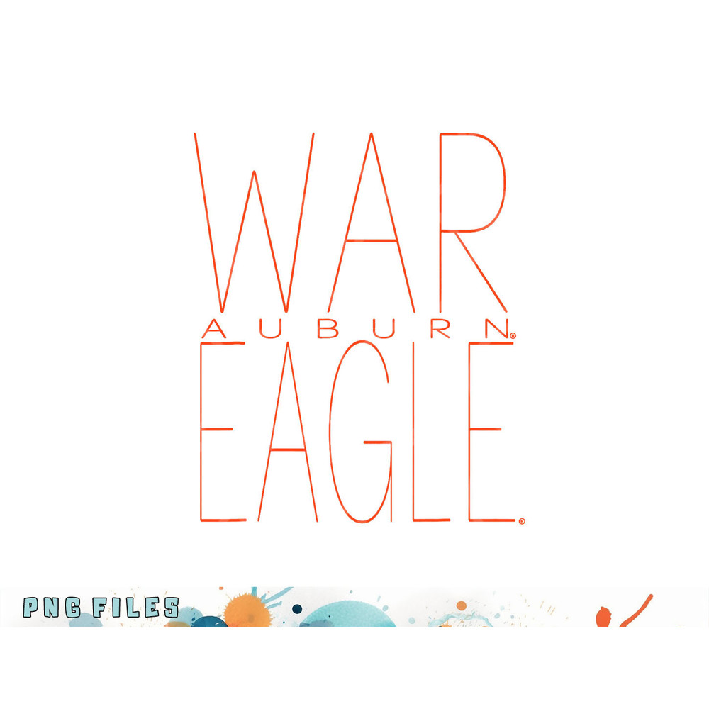 Auburn Tigers War Eagle Officially Licensed png, digital download copy.jpg