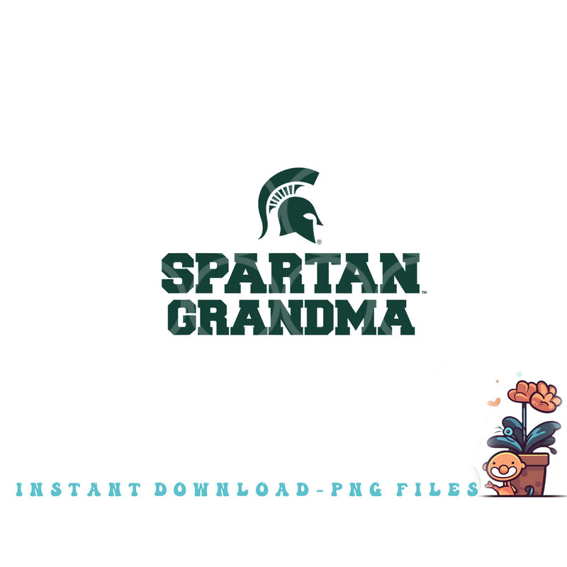 Michigan State MSU Spartans Spartan Grandma png, digital download copy.jpg