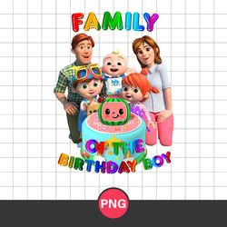 Family Of The Birthday Boy Png, Cocomelon Birthday Boy Png, Cocomelon Fanily Png, Cocomelon Png Digital File