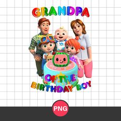 Grandpa Of The Birthday Boy Png, Cocomelon Birthday Boy Png, Cocomelon Fanily Png, Cocomelon Png Digital File
