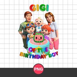 Gigi Of The Birthday Boy Png, Cocomelon Birthday Boy Png, Cocomelon Fanily Png, Cocomelon Png Digital File