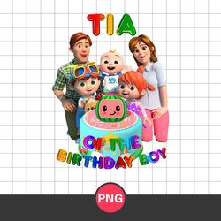Tia Of The Birthday Boy Png, Cocomelon Birthday Boy Png, Cocomelon Fanily Png, Cocomelon Png Digital File