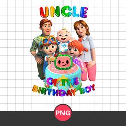 Uncle Of The Birthday Boy Png, Cocomelon Birthday Boy Png, Cocomelon Fanily Png, Cocomelon Png Digital File