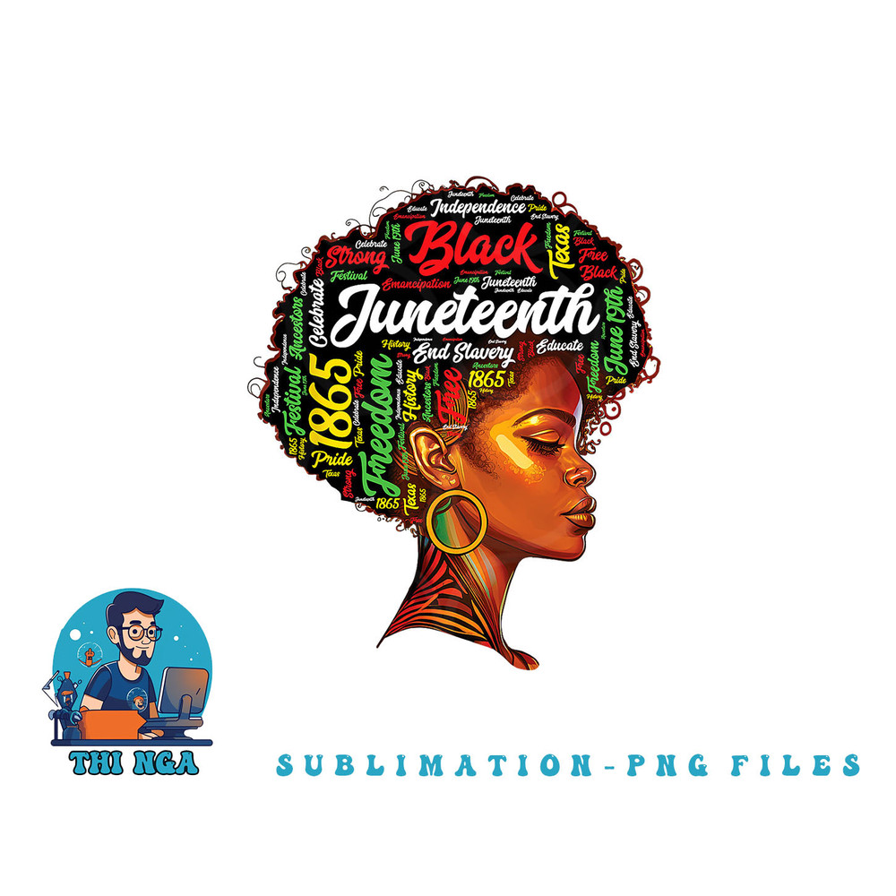 Black History Afro Queen Melanin Word Art Womens Juneteenth png, digital download copy.jpg