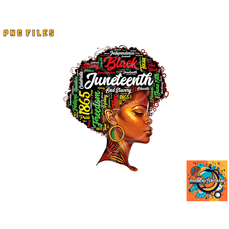 Black History Afro Queen Melanin Word Art Womens Juneteenth png, digital download copy.jpg