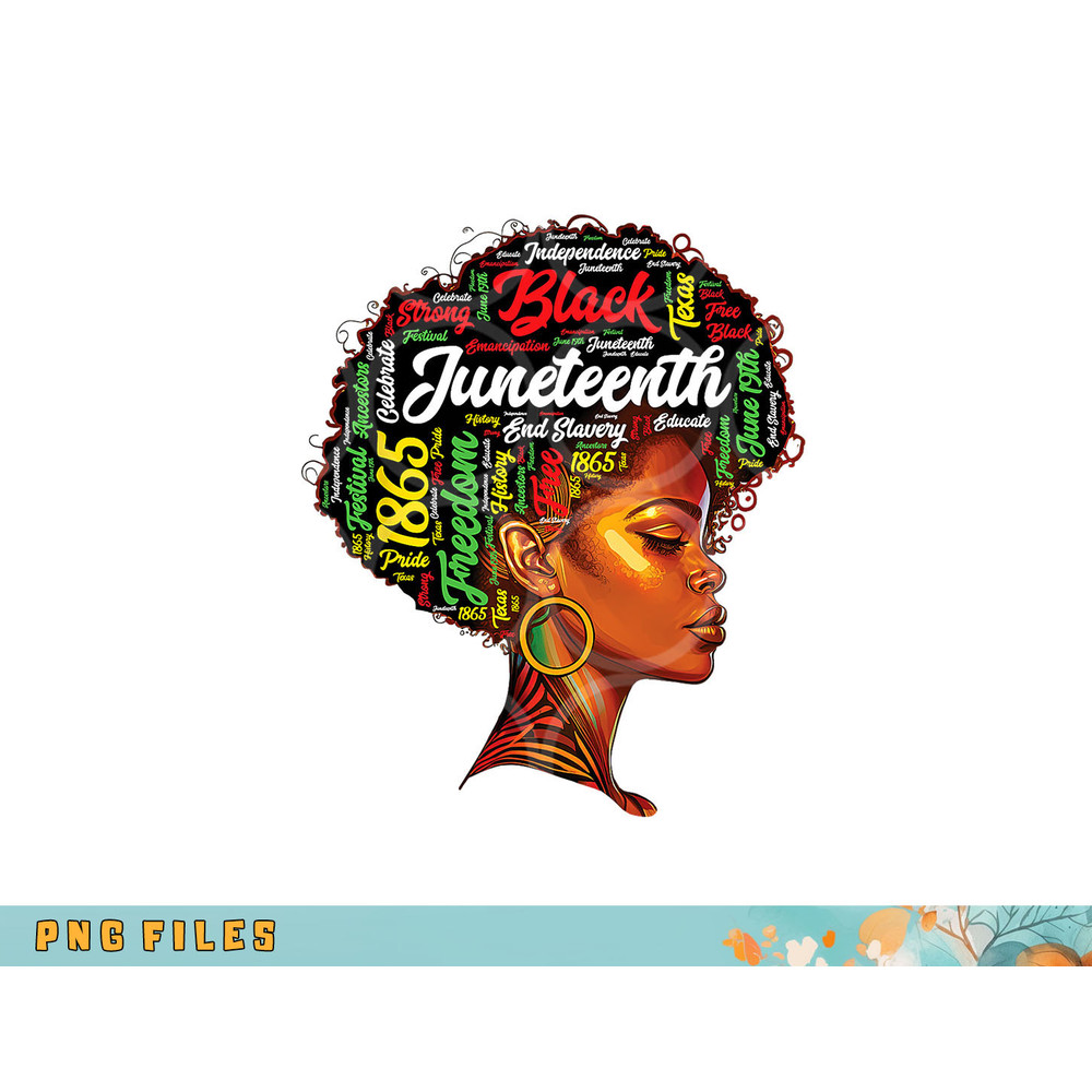 Black History Afro Queen Melanin Word Art Womens Juneteenth png, digital download copy.jpg
