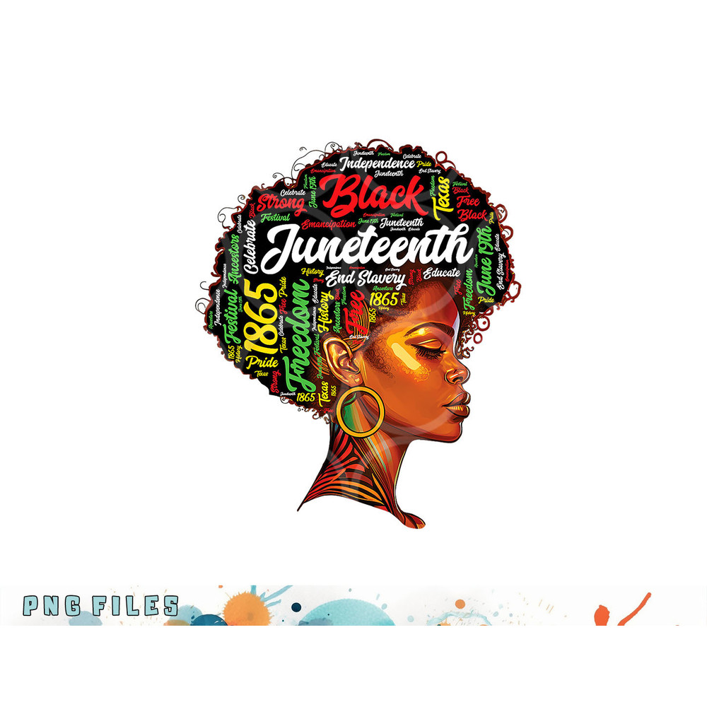 Black History Afro Queen Melanin Word Art Womens Juneteenth png, digital download copy.jpg