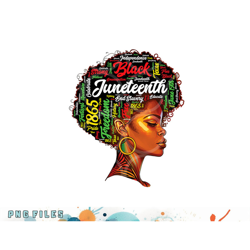 Black History Afro Queen Melanin Word Art Womens Juneteenth png, digital download copy.jpg