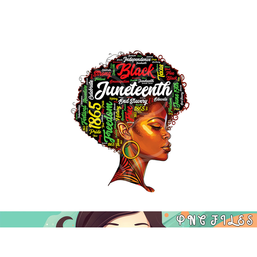 Black History Afro Queen Melanin Word Art Womens Juneteenth png, digital download copy.jpg