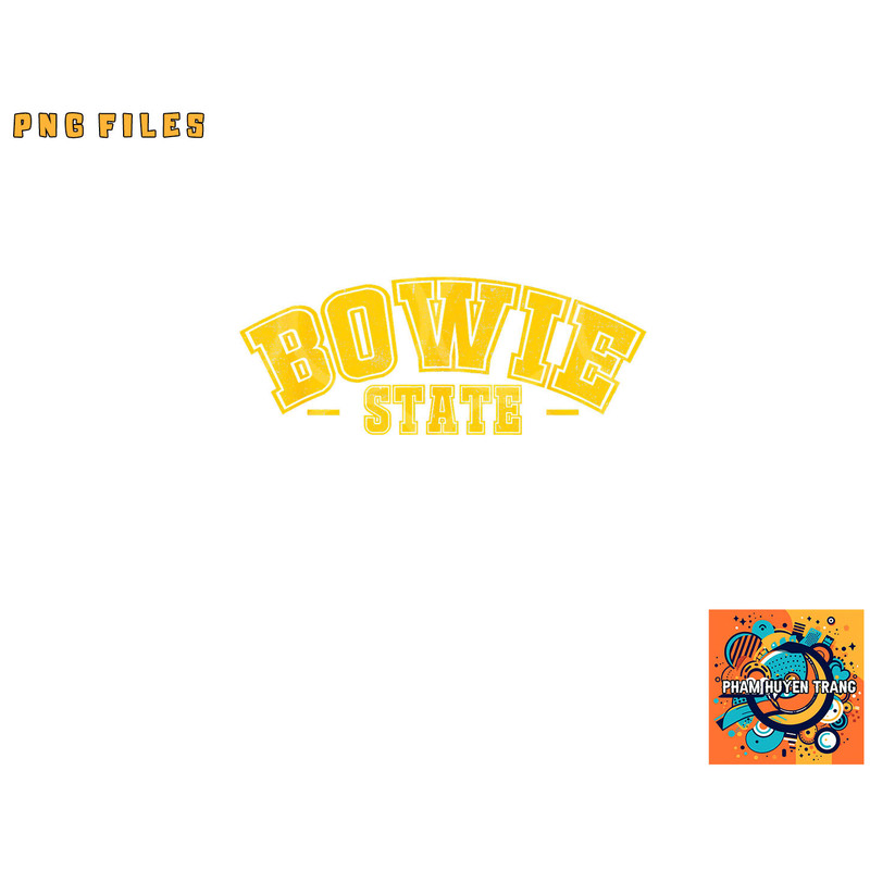 Bowie State University Vintage Apparel Gift Men Women png, digital download copy.jpg