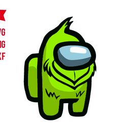 among us grinch svg, among us for cricut, png file