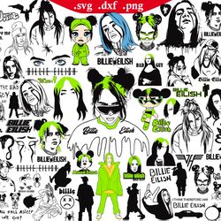 billie eilish svg bundle, billie eilish for cricut, png file