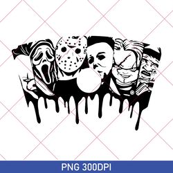 halloween horror movie killers png, halloween movie characters png, scary halloween party png, halloween horror teams