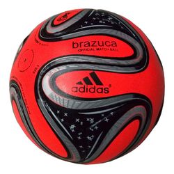 ADIDAS BRAZUCA SOCCER BALL FIFA WORLD CUP 2014 BRAZIL, SIZE 5 HAND STITCH