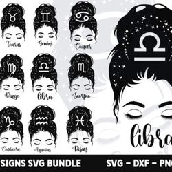 zodiac signs svg bundle