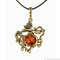 Sagittarius Zodiac Necklace Gold Brass with Baltic Amber Pendant Sagittarius Jewelry Sagittarius Gift Women Men Teen.jpg