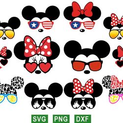 disney mouse ears svg, mickey svg, minnie svg, png files