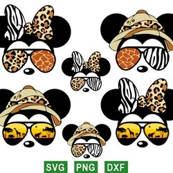 disney safari svg, mickey adventure svg, minnie svg, png files