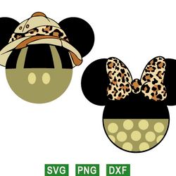 mickey safari svg, disney trip svg, minnie svg, png files