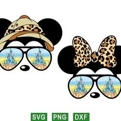my first disney svg, mickey safari svg, minnie svg, png files