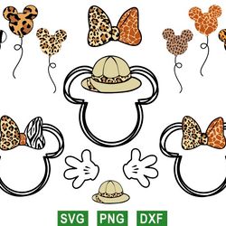 magic kingdom svg, mickey safari svg, minnie trip svg, png file