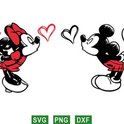 disney valentines svg, mickey valentine svg, minnie love svg png
