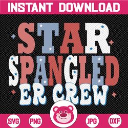 star spangled er crew svg, red white blue er ed crew png, american july 4th independence day emergency room rn, digital