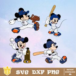 New York Mets Disney Mickey Mouse Team SVG, MLB SVG, Disney SVG, Cut Files, Cricut, Clipart, Silhouette, Printable Files