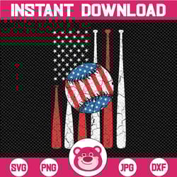 patriotic baseball 4th of july usa american flag svg, american flag baseball svg, indepence day svg, digital download